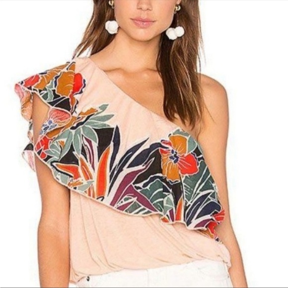 Free People Annka Bubble One Shoulder Top - Picture 1 of 7